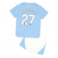Koszulka piłkarska Manchester City Matheus Nunes #27 Strój Domowy dla dzieci 2023-24 tanio Krótki Rękaw (+ Krótkie spodenki)